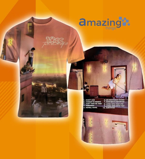 10cc Ten Out Of Ten Album CoverAll Over Print 3D T Shirt
