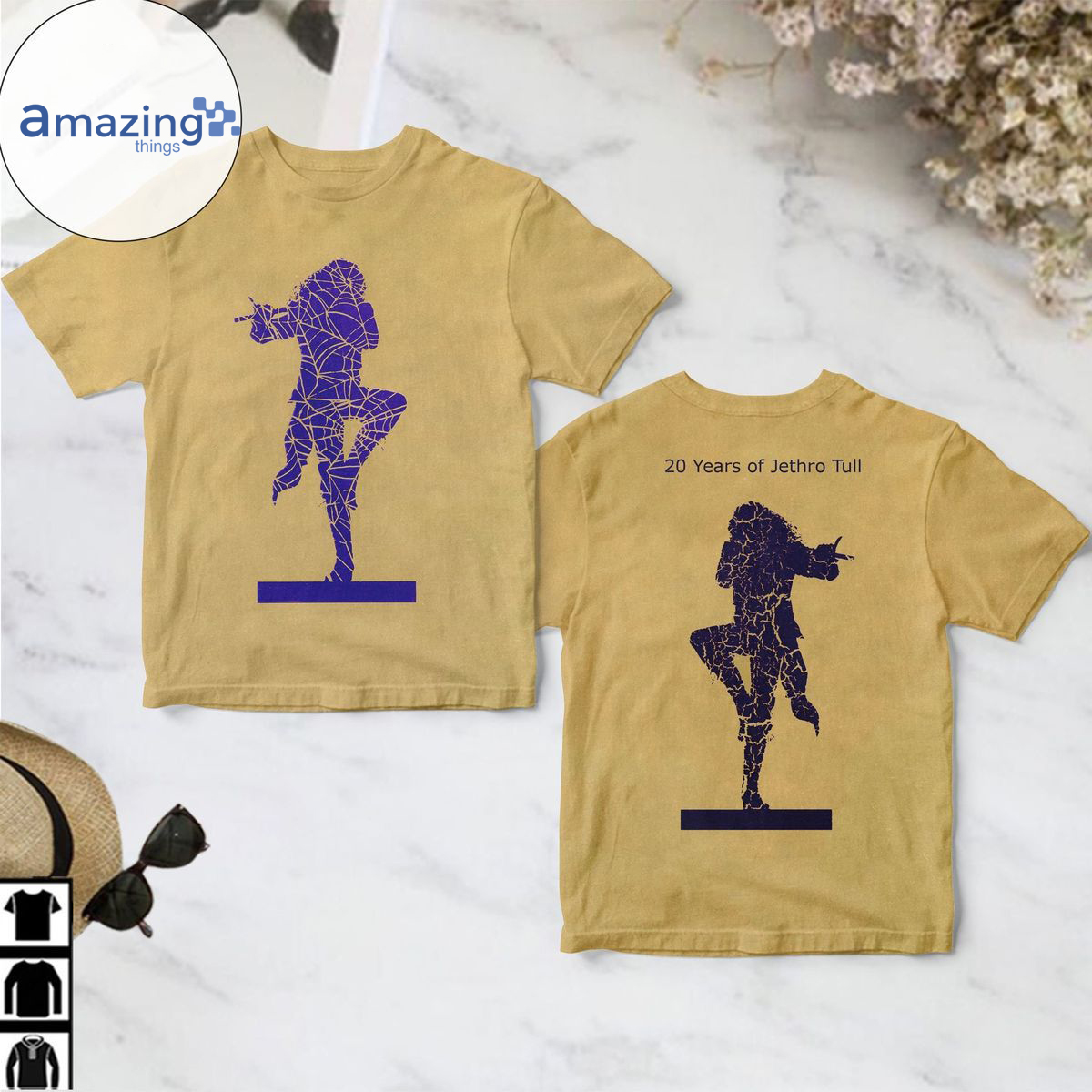 20 Years Of Jethro Tull All Over Print 3D T Shirt image 20 Years Of Jethro Tull All Over Print 3D T-Shirt Product photo 1