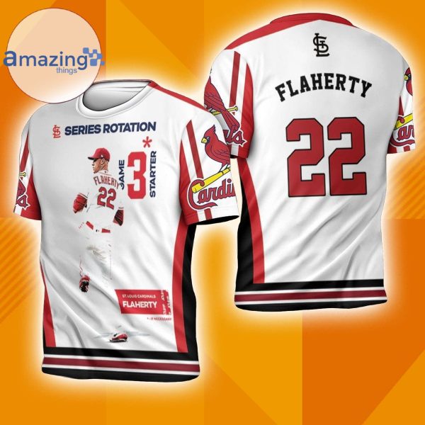 22 Flaherty St Louis Cardinals 3D T Shirt Full Print T Shirt