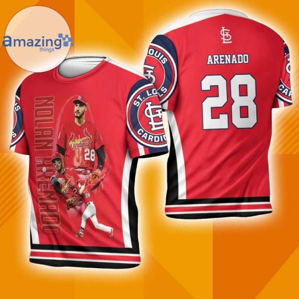 28 Arenado St Louis Cardinals 3D T Shirt Full Print T Shirt