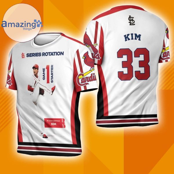 33 Kwang Hyun Kim St Louis Cardinals 3D T Shirt Full Print T Shirt