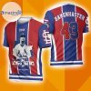43 Dave Bakenhaster St Louis Cardinals 3D T-Shirt Full Print T-Shirt