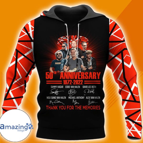 50th Anniversary 1972 2022 Sammy Hagar Red All Over Print Hoodie