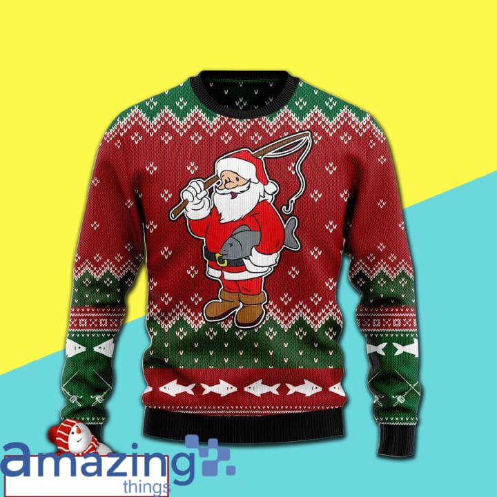 All I Want For Christmas Is A Big Fish Christmas Knitting Pattern Christmas Ugly Sweater image All I Want For Christmas Is A Big Fish Christmas Knitting Pattern Christmas Ugly Sweater Product photo 1