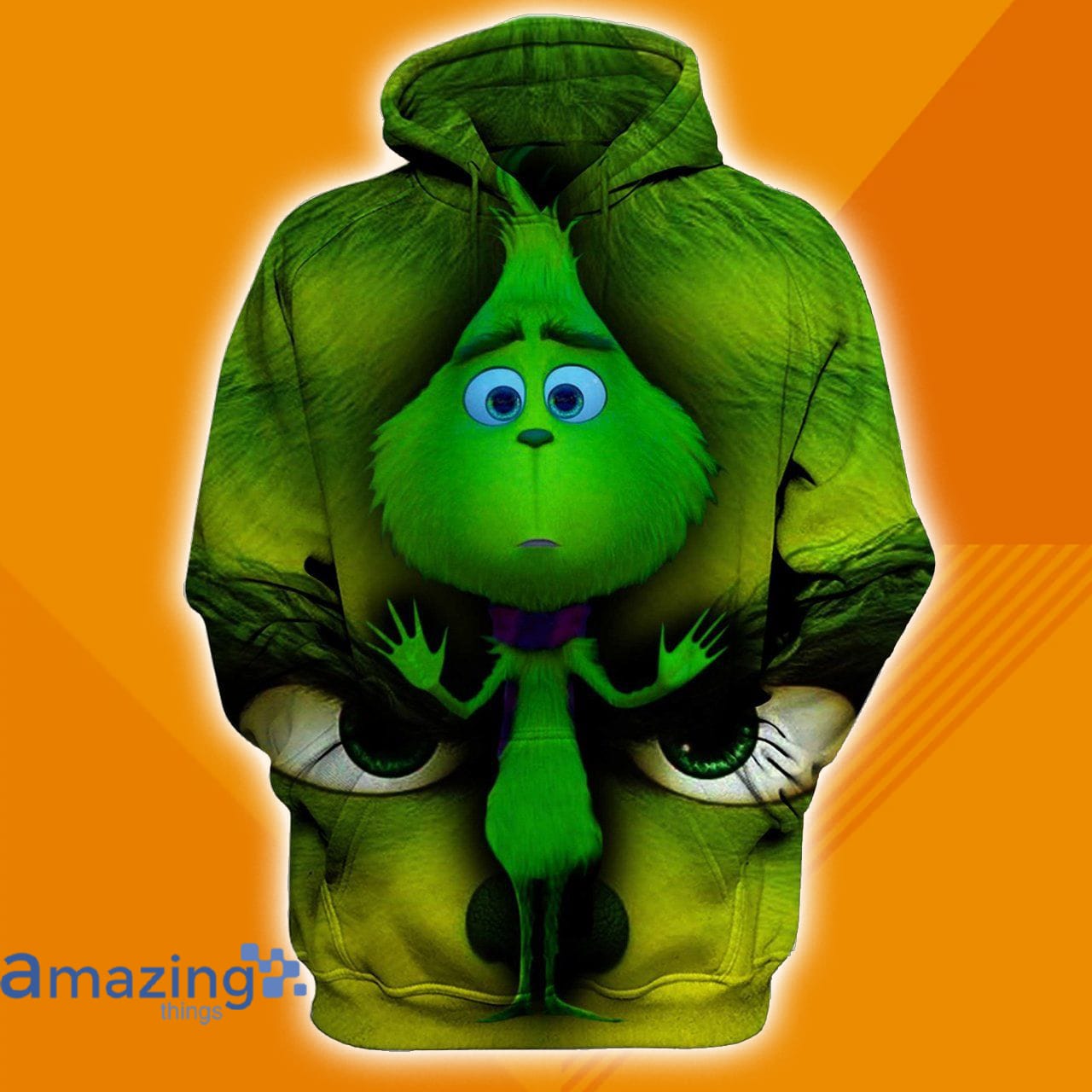 3d grinch online hoodie