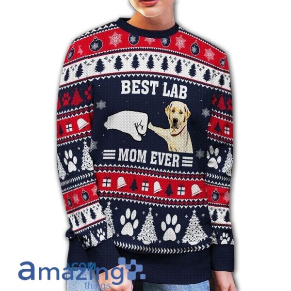 Best Labrador Mom Ever Awesome Gift For Dog Lovers Ugly Christmas Sweater