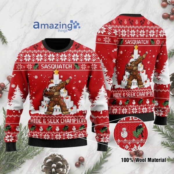 Bigfoot Christmas Knitting Pattern Christmas Ugly Sweater