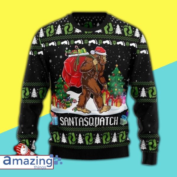 Bigfoot Santasquatch Knitting Pattern Christmas Ugly Sweater