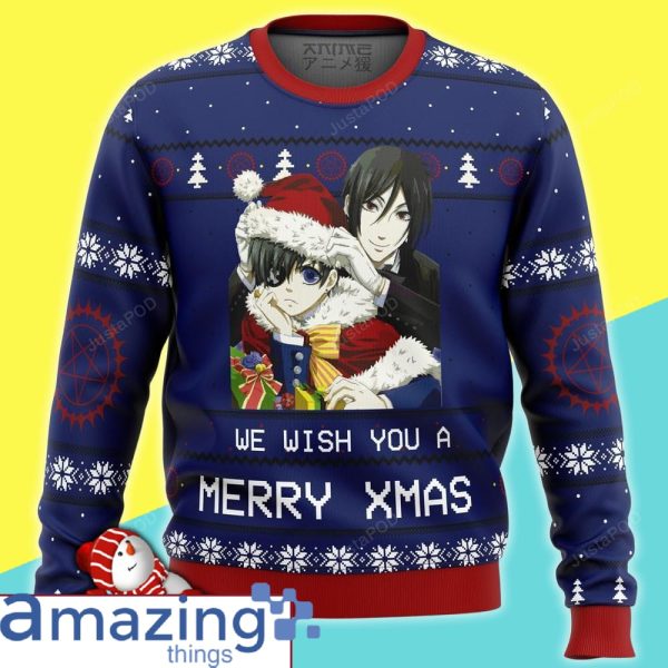 Black Butler Ugly Christmas Sweater Sweatshirt Gift For Christmas