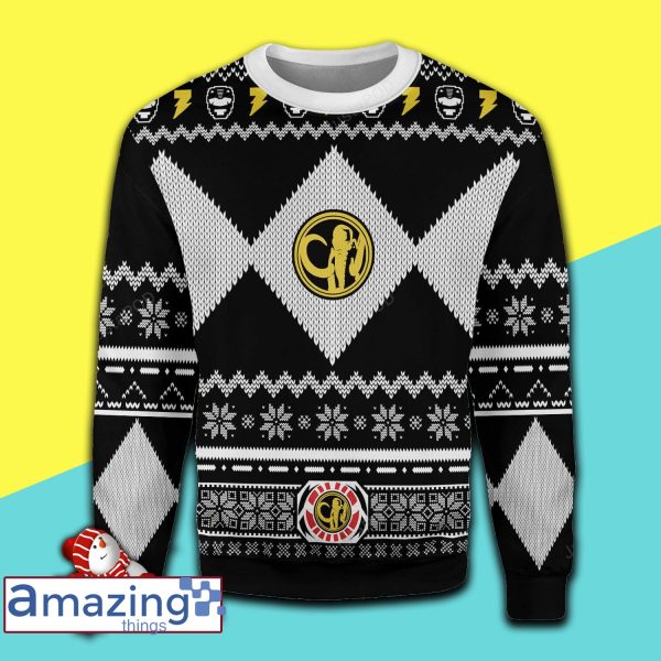 Black Power Ranger For Unisex Ugly Christmas Sweater All Over Print Sweatshirt