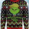 Blonde Grinch Make Christmas Great Again 3D Wool Material Sweater