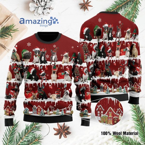 Bulldog Christmas Knitting Pattern Christmas Ugly Sweater