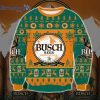 Busch Beer d All Over Printed Wool Material Sweater