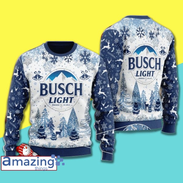 Busch Light d All Over Printed Wool Material Sweater image Busch Light d All Over Printed Wool Material Sweater Product photo 1