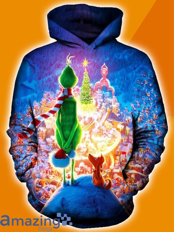 Christmas Grinch Christmas City All Over Print 3D Hoodie