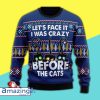 Crazy Cat Christmas Ugly Sweater All Over Printed Shirt