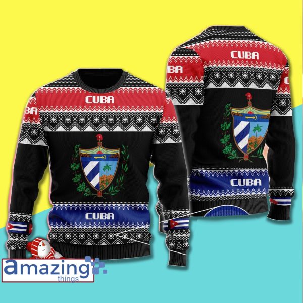 Cuba Wool Knitting Pattern Christmas Ugly Sweater Sweatshirt