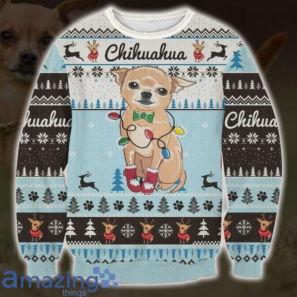 Cute Chihuahua Christmas Knitting Pattern Christmas Ugly Sweater