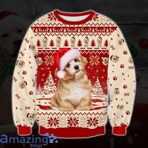 Cute Golden Retriever Dog Christmas Knitting Pattern Christmas Ugly Sweater