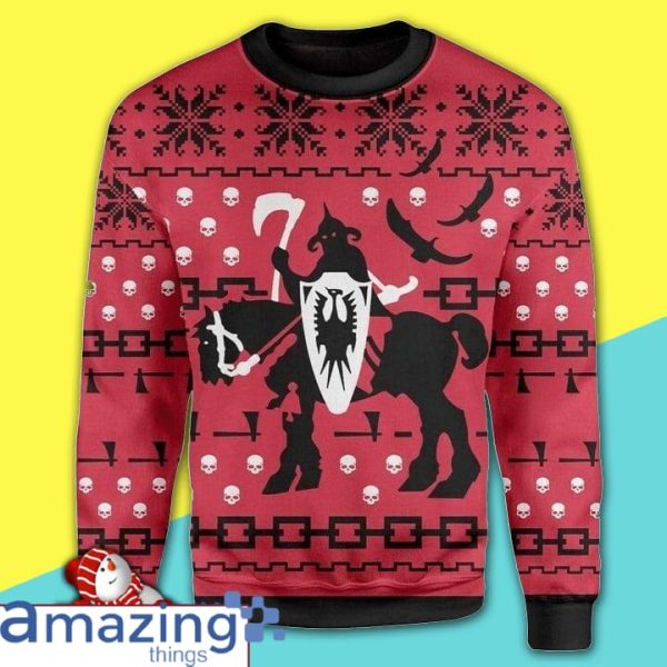 Death Dealer Riding Horse Gift For Christmas Ugly Christmas Sweater