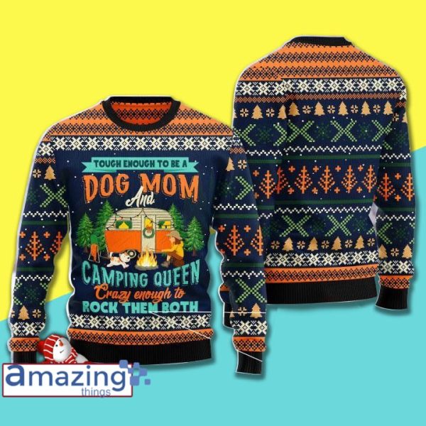 Dog Mom Camping Christmas Knitting Pattern Christmas Ugly Sweater