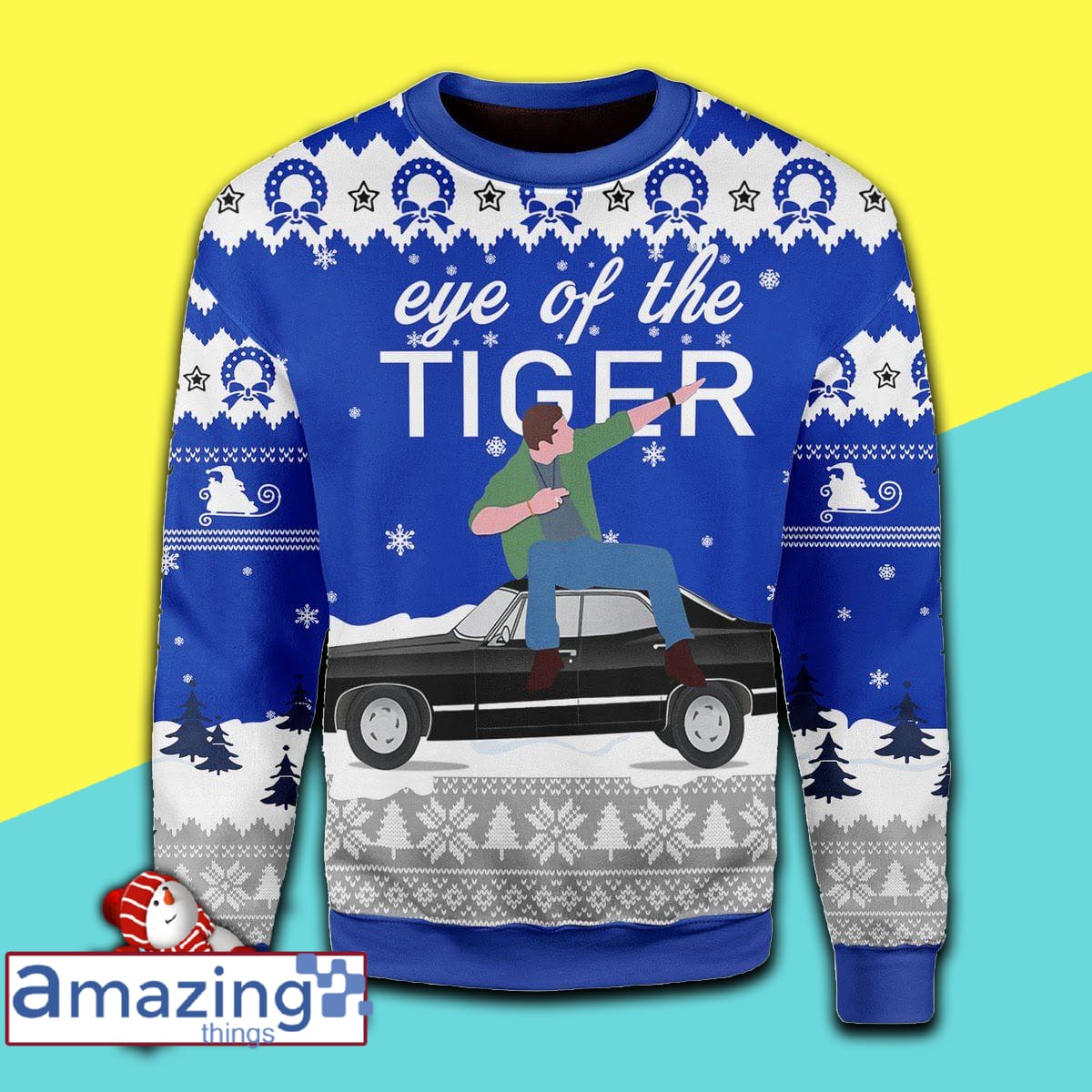 Eye Of The Tiger Christmas Knitting Pattern Christmas Ugly Sweater