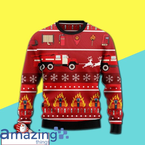 Firefighter Merry Christmas Ugly Christmas Sweater