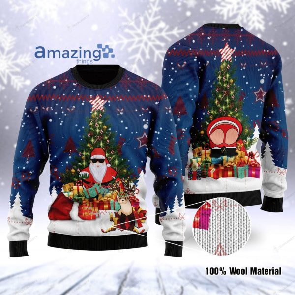 Funny Santa Claus Knitting Pattern Christmas Ugly Sweater