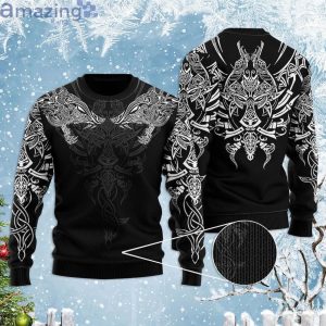 Geki & Freki Viking Wolf Black Ugly Christmas Sweaterproduct photo 1