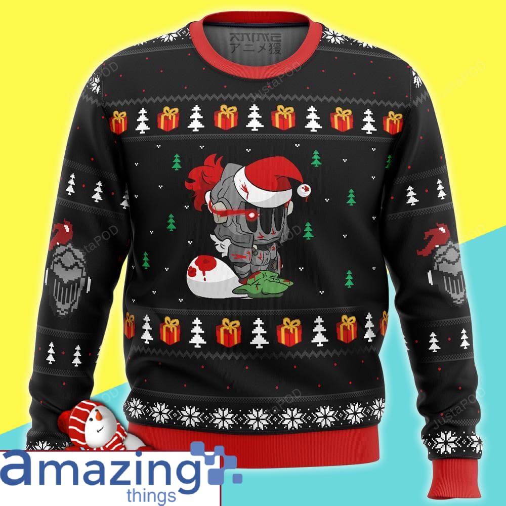 Goblin Slayer Santa Premium Ugly Christmas Sweater All Over Print Sweatshirt image Goblin Slayer Santa Premium Ugly Christmas Sweater All Over Print Sweatshirt Product photo 1