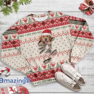 Golden Retriever Scratch Christmas Knitting Pattern Christmas Ugly Sweater