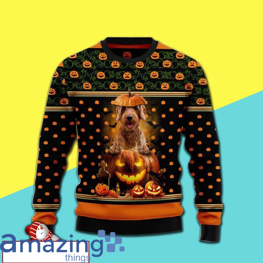 Goldendoodle Christmas Knitting Pattern Christmas Ugly Sweater image Goldendoodle Christmas Knitting Pattern Christmas Ugly Sweater