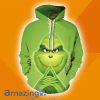 Graphic Grinch Green Smile Face Full Print 3D Hoodie