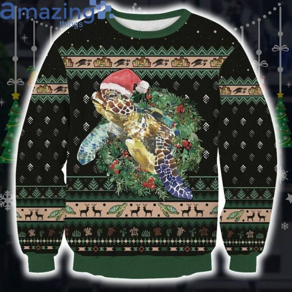 Green Sea Turtle Christmas Knitting Pattern Christmas Ugly Sweater