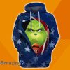 Grinch And Dog America Flag All Over Print 3D Hoodie