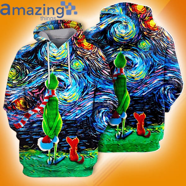 Grinch And Dog Vangoc Graphic Design Christmas All Over Print 3D Hoodie image Grinch And Dog Vangoc Graphic Design Christmas All Over Print 3D Hoodie Product photo 1