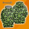 Grinch And Green Heart Pattern Christmas All Over Print 3D Hoodie