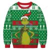 Grinch Christmas Green Red Ugly Christmas Sweater All Over Print Sweatshirt