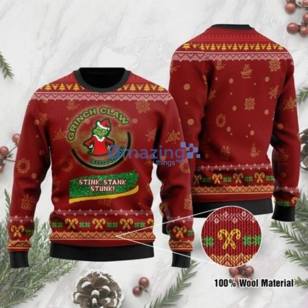 Grinch Claw Cranky Seltzer Stink Stank Stunk Ugly Christmas Sweaterproduct photo 1