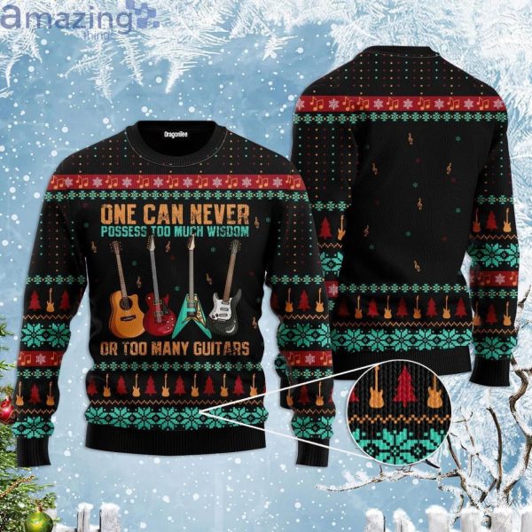 Guitar Old Vintage Guitar Lover Ugly Christmas Sweaterproduct photo 1