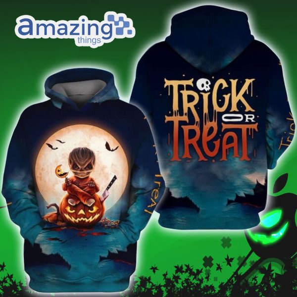 Halloween Horror Trick Or Treat Halloween 3D Hoodie For Men Women