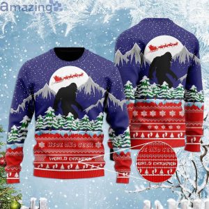 Hide And Seek Wold Champion Bigfoot Merry Christmas Ugly Christmas Sweaterproduct photo 1