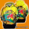 Hippie Car Graphic Design All Over Print 3D Hoodie
