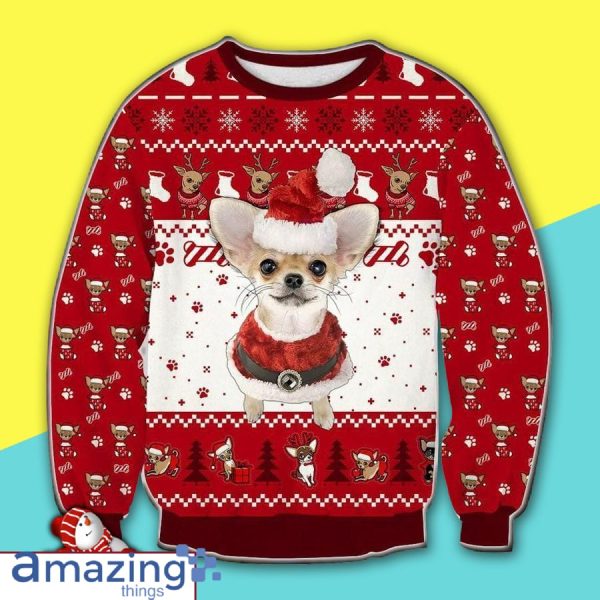 Holiday Chihuahua Christmas Knitting Pattern Christmas Ugly Sweater