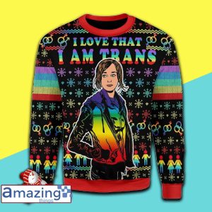 I Love That I Am Trans Christmas Knitting Pattern Christmas Ugly Sweater