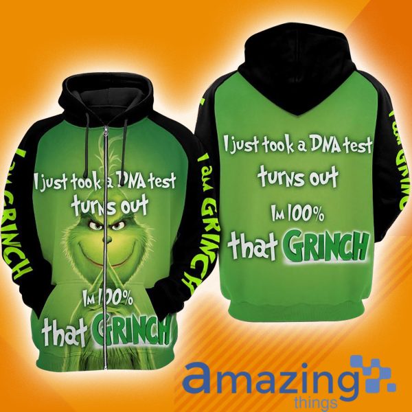 I'm 100% That Grinch All Over Print 3D Hoodie Zip Hoodie
