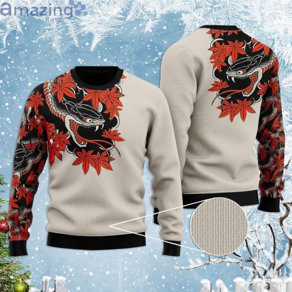 Japan Culture Red Maple Best Gift Ugly Christmas Sweaterproduct photo 1