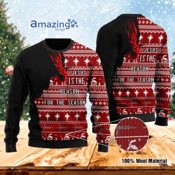 Jesus Is The Reason For The Season Christmas Knitting Pattern Christmas Ugly Sweater
