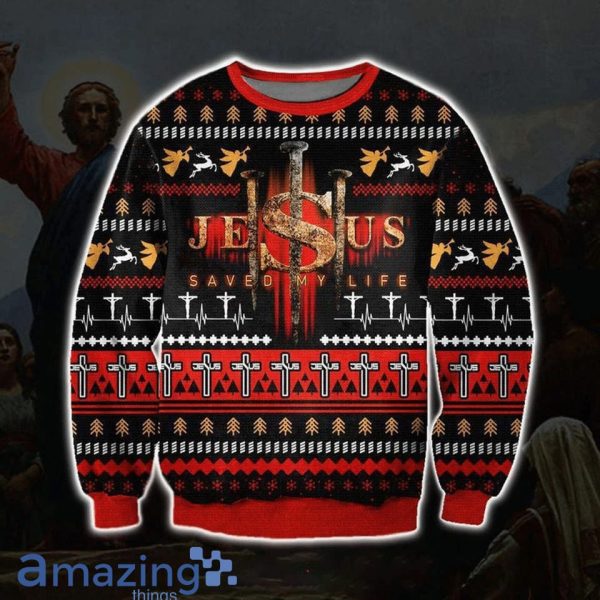 Jesus Saved My Life Christmas Ugly Sweater