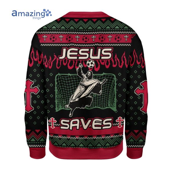 Jesus Saves Football Christmas Knitting Pattern Christmas Ugly Sweater